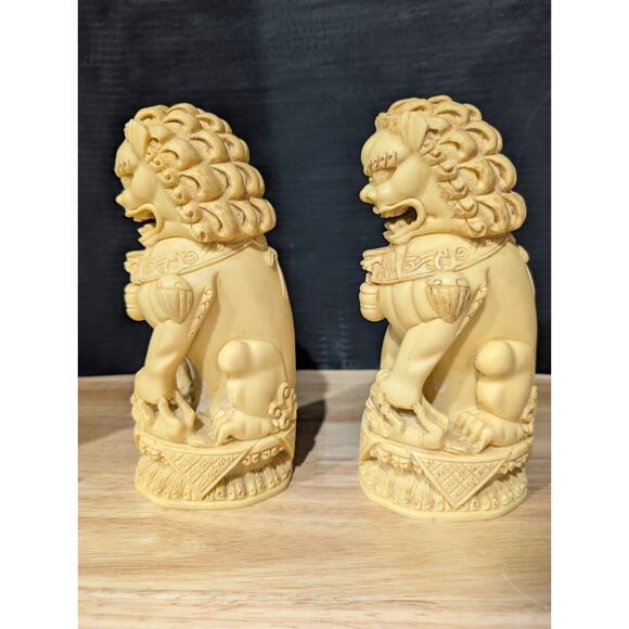 Norleans Chinese Buddhist Imperial Lions Fu Foo Dogs Spiritual Guardian Figures - Picture 2 of 10